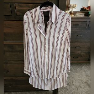 NWT NY&Co striped button down shirt